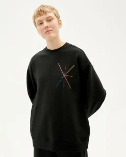 Jane Sweatshirt Black Vertex<Thinking MU New