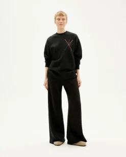 Jane Sweatshirt Black Vertex<Thinking MU New