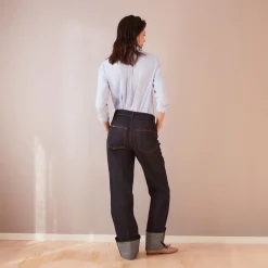 Jazz Loose Fit Jeans With Cuff Blue<Studio Heijne Shop
