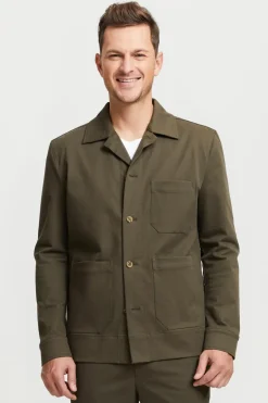 Jesse Organic Cotton Overshirt Green<FRENN Clearance