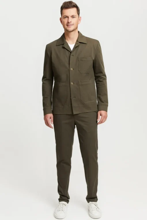 Jesse Organic Cotton Overshirt Green<FRENN Clearance
