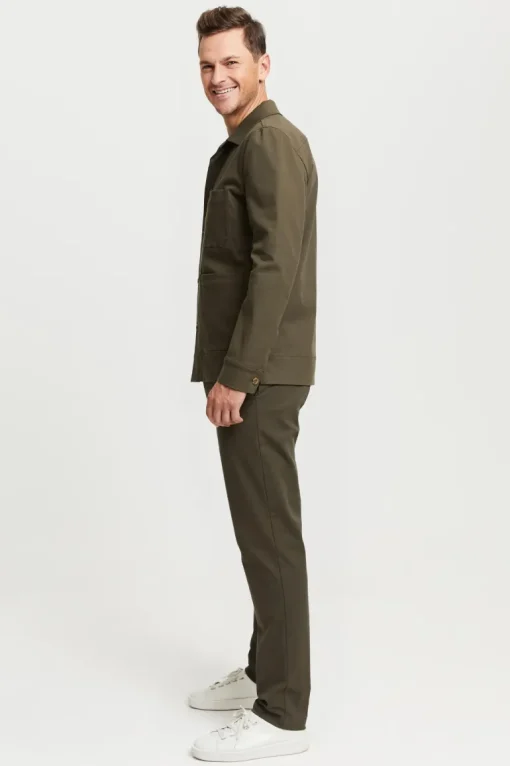 Jesse Organic Cotton Overshirt Green<FRENN Clearance
