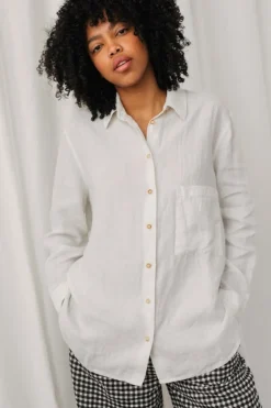 Judinsalo Button-up Shirt Off White<TWOTHIRDS Fashion
