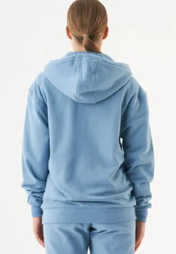Junda Unisex Soft Touch Organic Cotton Sweat Jacket Steel Blue<ORGANICATION Shop