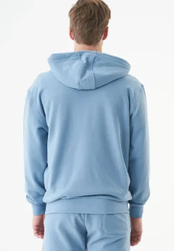 Junda Unisex Soft Touch Organic Cotton Sweat Jacket Steel Blue<ORGANICATION Shop
