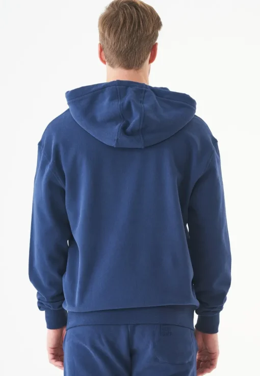 Junda Unisex Soft Touch Organic Cotton Sweat Jacket Navy<ORGANICATION Clearance