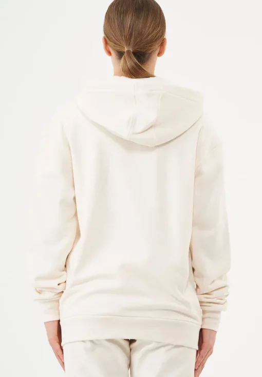 Junda Unisex Soft Touch Organic Cotton Sweat Jacket Off White<ORGANICATION Shop