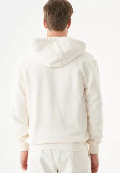 Junda Unisex Soft Touch Organic Cotton Sweat Jacket Off White<ORGANICATION Shop