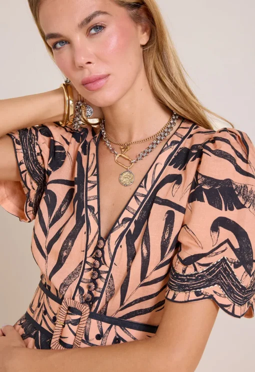 Jungle Euphoria Dress Blush<Scarlett Poppies Shop