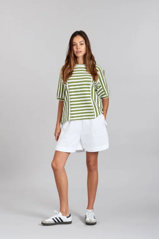 Juniper T-Shirt Striped Green<KOMODO Discount