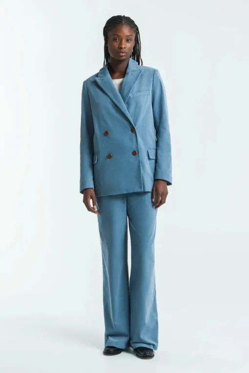 Junna Trousers Coronet Blue<Kings Of Indigo Best