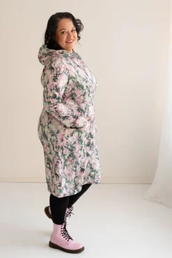 Kajo Hupullinen Collegemekko Pastelli Vihreä/Lila<Melli EcoDesign Best Sale