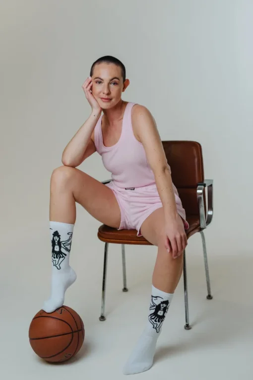 Kali Tennis Socks White<OH OH OM ethical sportswear Outlet