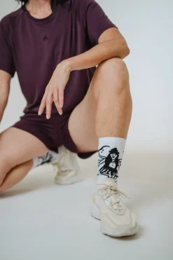 Kali Tennis Socks White<OH OH OM ethical sportswear Outlet