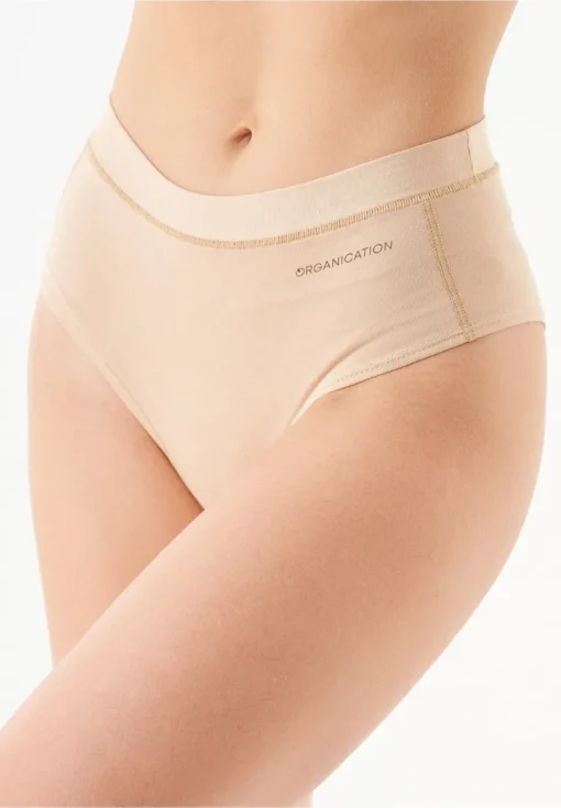 Karen Hipster Underpants 3-Pack Beige<ORGANICATION Outlet