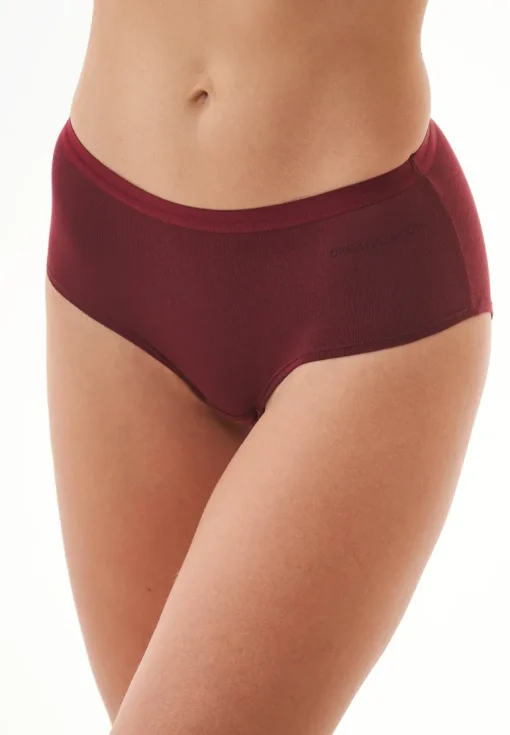 Karinna Hipster Underpants 3-Pack Bordeaux<ORGANICATION Best Sale