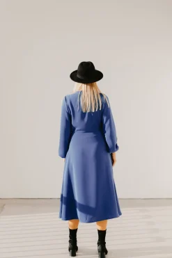 Karla Wrap Dress Blue<Viljava Clearance