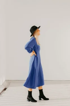 Karla Wrap Dress Blue<Viljava Clearance