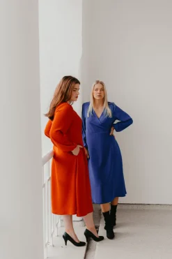 Karla Wrap Dress Blue<Viljava Clearance