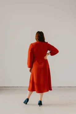 Karla Wrap Dress Red<Viljava Sale