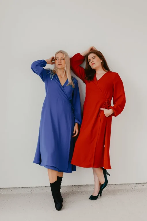 Karla Wrap Dress Red<Viljava Sale