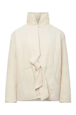 Keneila Organic Cotton Corduroy Coat Winter White<KOMODO Best