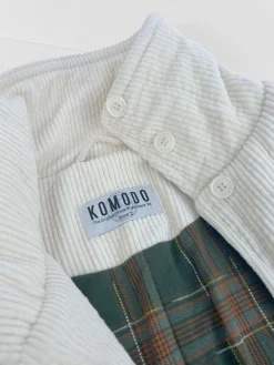 Keneila Organic Cotton Corduroy Coat Winter White<KOMODO Best