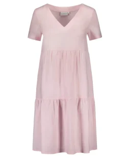 Kerroksellinen Pellavamekko Rosewater Vaaleanpunainen<Nakoa Cheap
