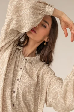 Kesäpaita Beige Kuvio<Enteliér Fashion