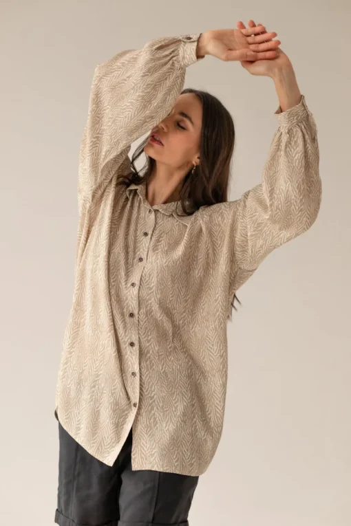 Kesäpaita Beige Kuvio<Enteliér Fashion