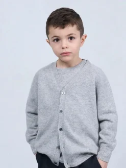 Kids' Cashmere Cardigan Grey<bobbin u0026 tricot Clearance