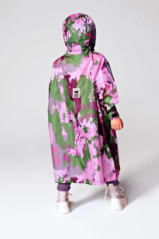 Kids' Digi Spring Camo Rain Poncho<Rainkiss Cheap
