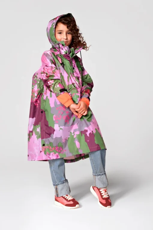 Kids' Digi Spring Camo Rain Poncho<Rainkiss Cheap