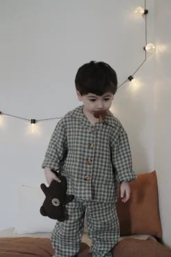 Kids' 沤emeliukas Linen Pyjama Set<Laume linen Sale