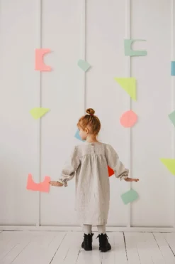 Kids' 沤emyna Linen Dress<Laume linen Best