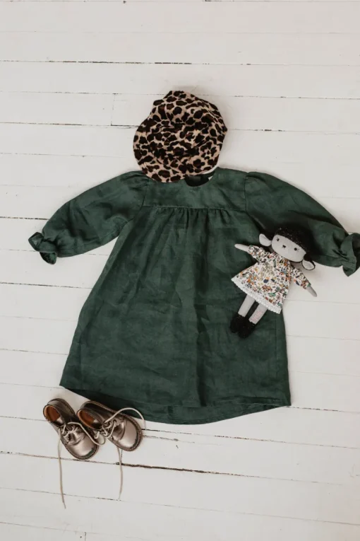 Kids' 沤emyna Linen Dress<Laume linen Best