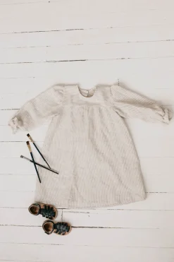 Kids' 沤emyna Linen Dress<Laume linen Best