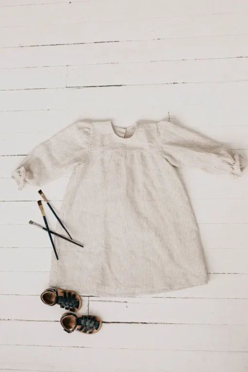 Kids' 沤emyna Linen Dress<Laume linen Best