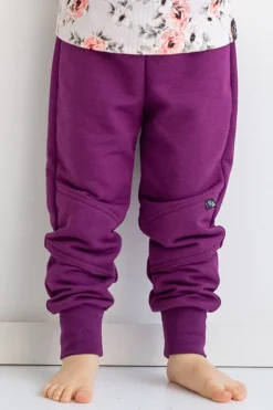 Kids' Knee Patch Sweatpants Purple<Melli EcoDesign Shop