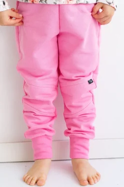 Kids' Knee Patch Sweatpants Pink<Melli EcoDesign Hot
