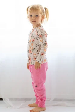 Kids' Knee Patch Sweatpants Pink<Melli EcoDesign Hot