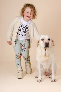 Kids' Leggings Jade Bloom Green<KAIKO Shop
