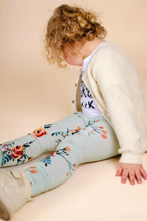 Kids' Leggings Jade Bloom Green<KAIKO Shop