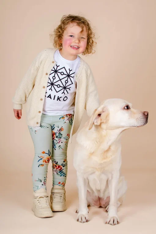 Kids' Leggings Jade Bloom Green<KAIKO Shop