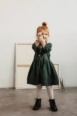 Kids' Medeina Linen Dress<Laume linen Cheap