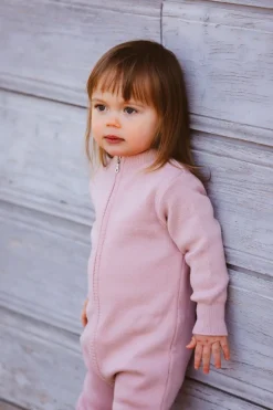 Kids' Merino Wool Jumpsuit Rosa<Kalla Active Outlet