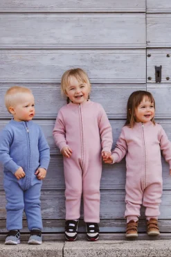 Kids' Merino Wool Jumpsuit Rosa<Kalla Active Outlet