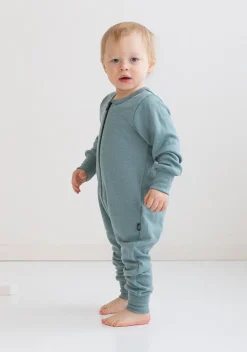 Kids' Merino Wool Jumpsuit Menthol Blue<Melli EcoDesign Best