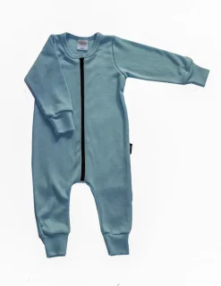 Kids' Merino Wool Jumpsuit Menthol Blue<Melli EcoDesign Best
