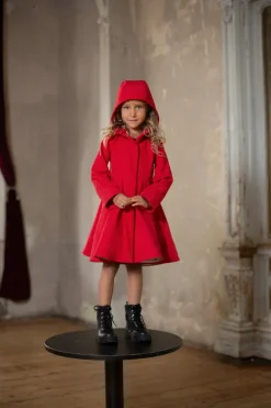 Kids' Queen of Hearts Raincoat Red<RainSisters Store